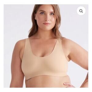 KNIX Luxelift Pullover Wireless Seamless Bra XXL Nude 40A 40B 40C Removable Pads